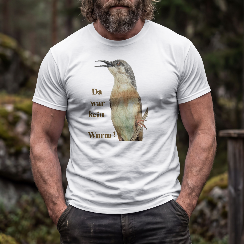 Da war kein Wurm Unisex T-Shirt aus Bio-Baumwolle Creator 2.0