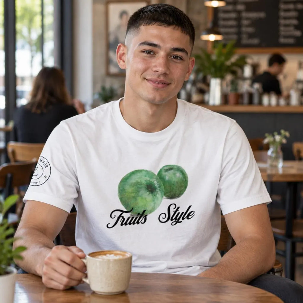 Apfel Fruit Style Unisex T-Shirt aus Bio-Baumwolle Creator 2.0